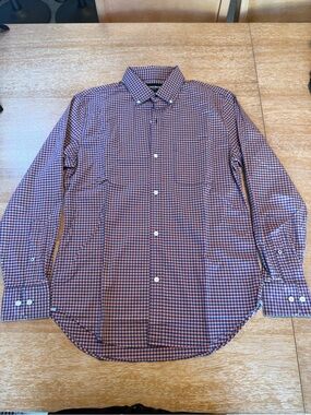 Bonobos Purple and Blue Gingham Button-Down Shirt